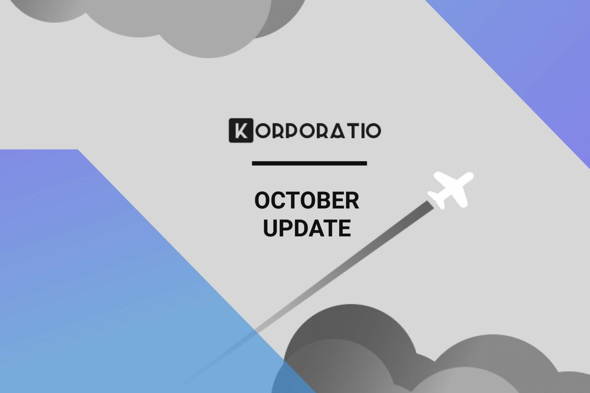 Korporatio October recap smart company